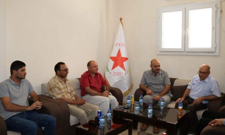 Photo of وفد من حزب الوحدة يزور مكتب الـ PYD في إقليم الفرات