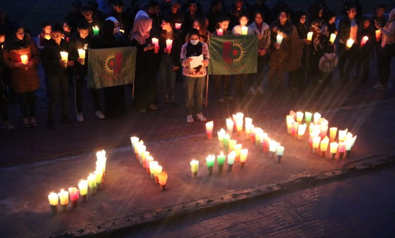 Photo of تنظيم المرأة الشابة تشارك ضمن فعالية إشعال الشموع في الرقة