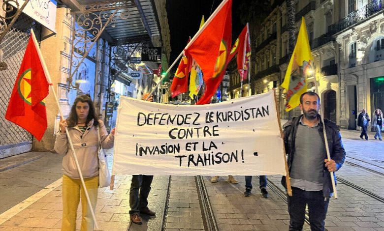 Photo of احتجاجات في مدن أوروبية تنديداً باستخدام تركيا للغازات السامة ضد الكريلا