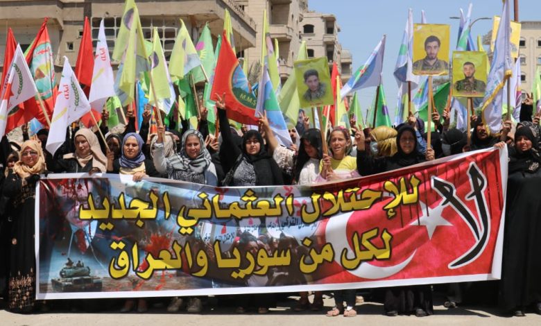 Photo of الـ PYDيشارك بالمسيرة الجماهيرية في الرقة