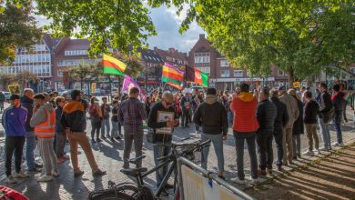 Photo of تضامناً مع روجهلاتي كردستان الـPYD في ألمانيا ينظم اعتصاماً