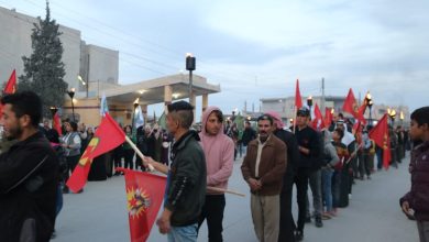 Photo of حركة الشبيبة الثورية تنظم مسيرة حاشدة في منبج